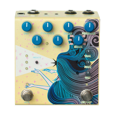 Old Blood Noise Endeavors Sunlight Stereo Modulated Reverb Pedal in Yellow