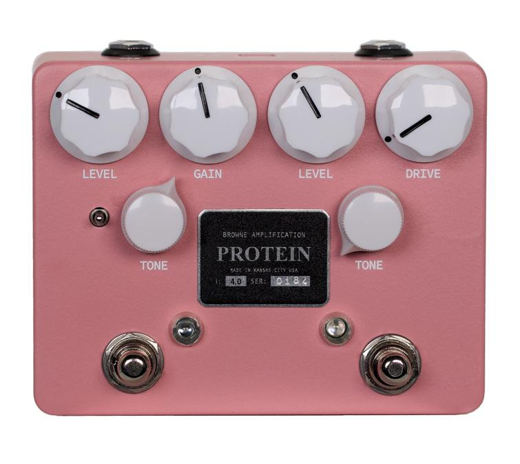 Browne Amplification The Protein V4 Dual Overdrive Pedal in Pink