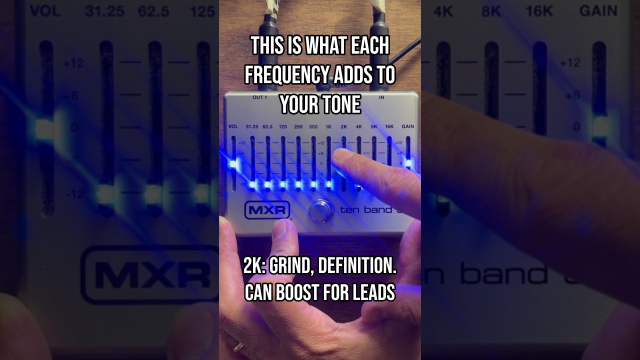 What does a frequency add to your guitar tone? MXR 10 band through a JCM800 #guitar