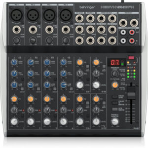 Behringer XENYX 1202SFX Mixer with USB Streaming Interface & Klark Teknik Effects