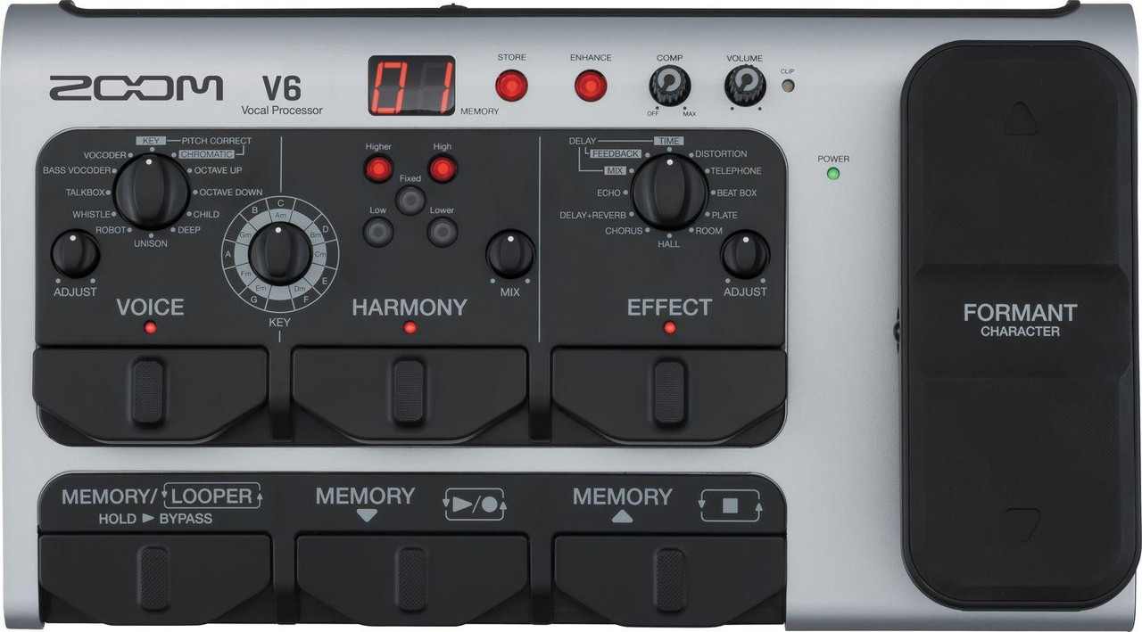 Zoom V6-SP Vocal Processor Pedal - Image 1