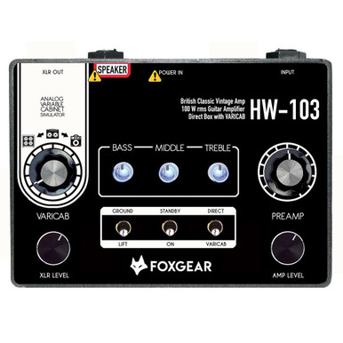 Foxgear HW-103 British Classic Vintage 100W Guitar Amp Pedal