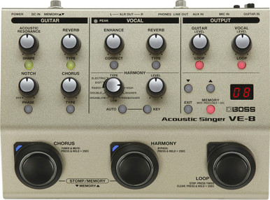 Boss VE8 Acoustic Singer Pedal