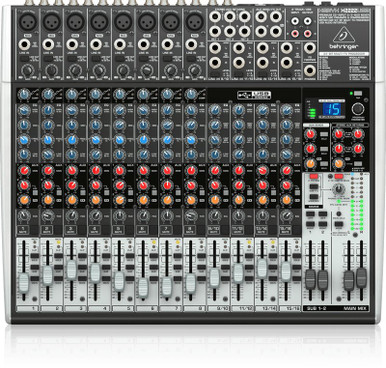 Behringer XENYX X2222USB Mixer With 8 Mic Inputs and Effects