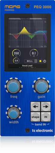 TC Electronic PEQ 3000-DT Midas-Powered Parametric Channel EQ Plug-In with Optional Analog-Feel Desktop Interface