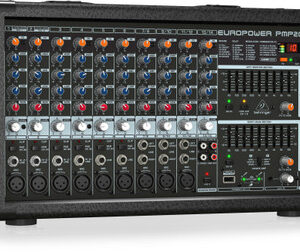 Behringer PMP2000D 2000-Watt 14-Channel Powered Mixer with Klark Teknik Multi-FX Processor - Image 2