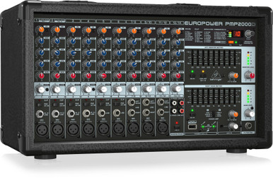 Behringer PMP2000D 2000-Watt 14-Channel Powered Mixer with Klark Teknik Multi-FX Processor - Image 4