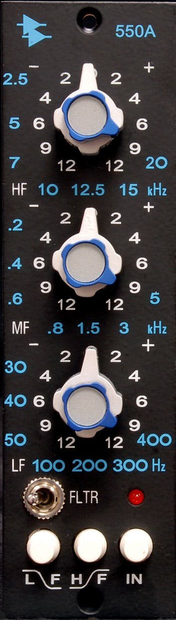 API 500 Series Discrete Classic 3 Band EQ