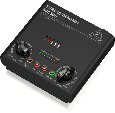 Behringer MIC300 Audiophile Vacuum Tube Preamplifier with Limiter