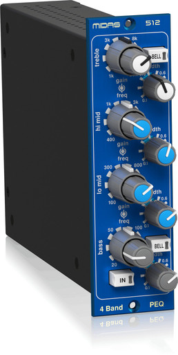 Midas 512 V2 500 Series 4 Band Fully Parametric Equaliser - Image 4