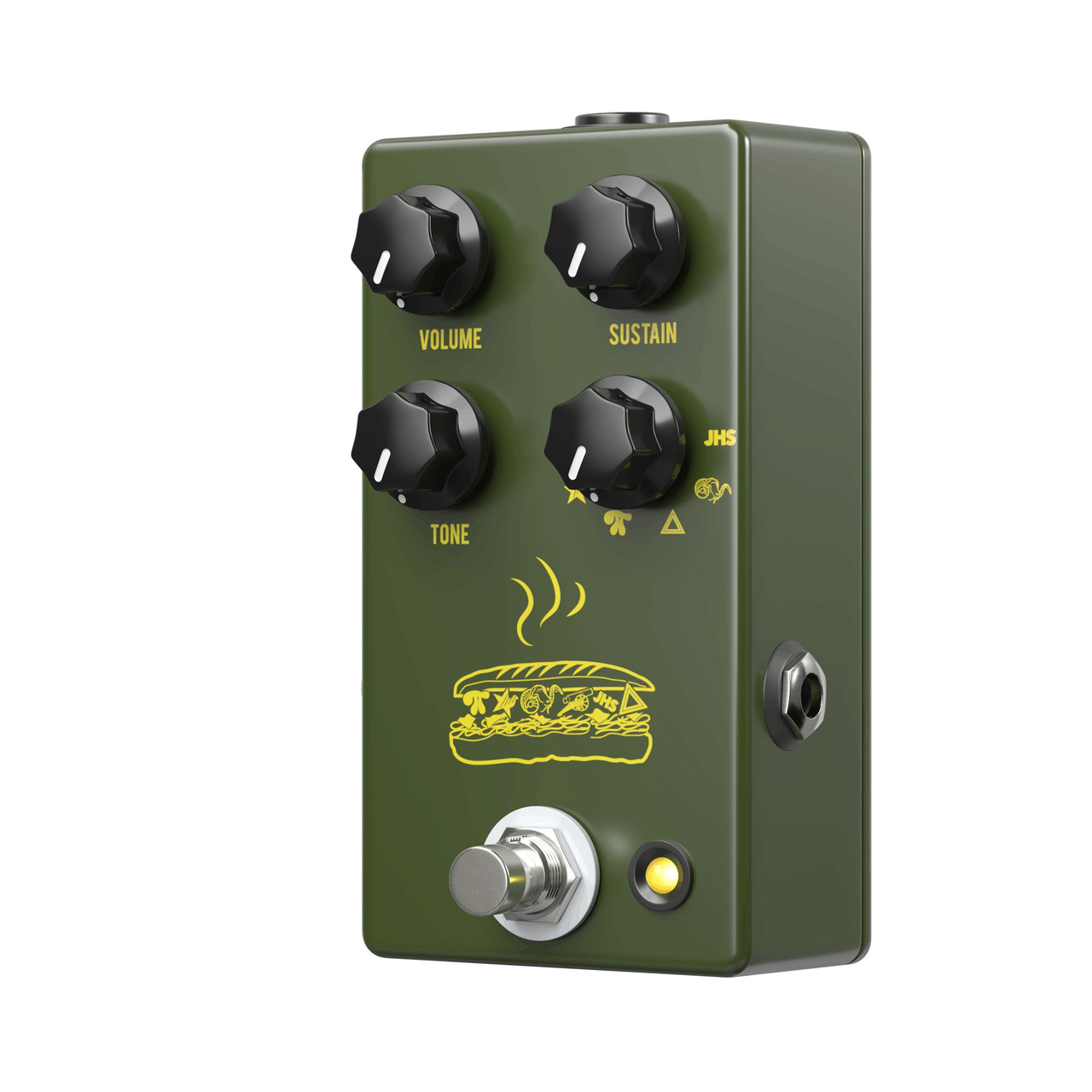 JHS Pedals Muffuletta Fuzz Pedal in Army Green - Image 5