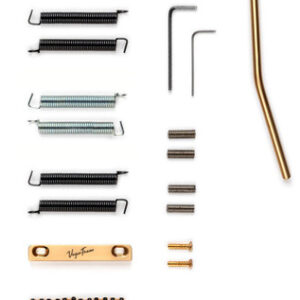 Vega-Trem Ultra 2-Point Floating Tremolo System in Polished Gold - Image 4