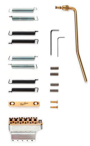 Vega-Trem Ultra 2-Point Floating Tremolo System in Polished Gold