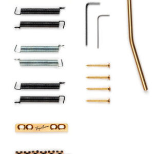 Vega-Trem Ultra 6 Screw Floating Tremolo System in Polished Gold - Image 4