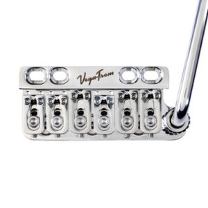 Vega-Trem Ultra 6 Screw Floating Tremolo System in Polished Steel