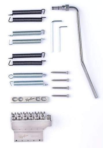 Vega-Trem Ultra 6 Screw Floating Tremolo System in Polished Steel