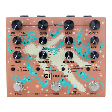 Walrus Audio Qi Etherealizer Yvette Young Signature Ambient Pedal in Terracotta