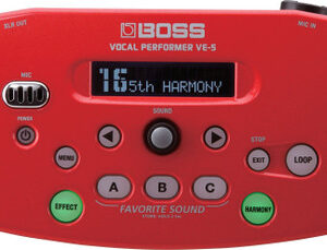 Boss VE-5 Vocal Processor in Red