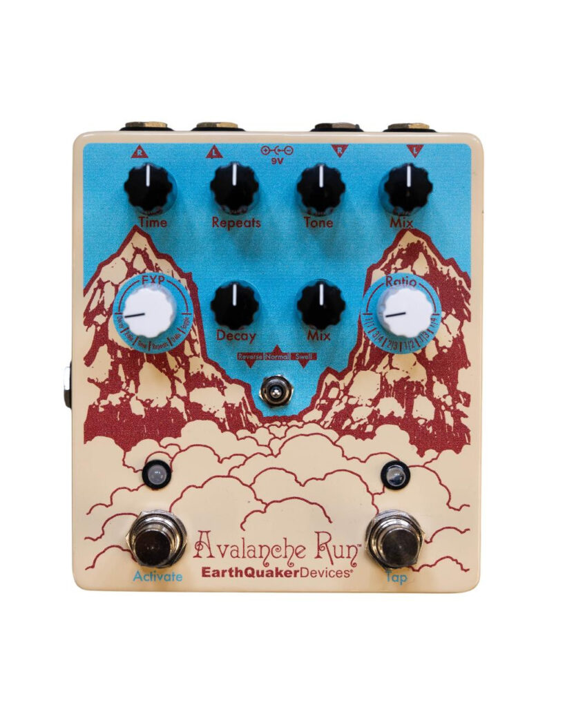EarthQuaker Devices Avalanche Run V2 Stereo Reverb and Delay Pedal Custom Colourway