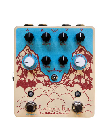 EarthQuaker Devices Avalanche Run V2 Stereo Reverb and Delay Pedal Custom Colourway