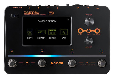 Mooer GS1000-Li Lithium Battery Multi FX Guitar Pedal