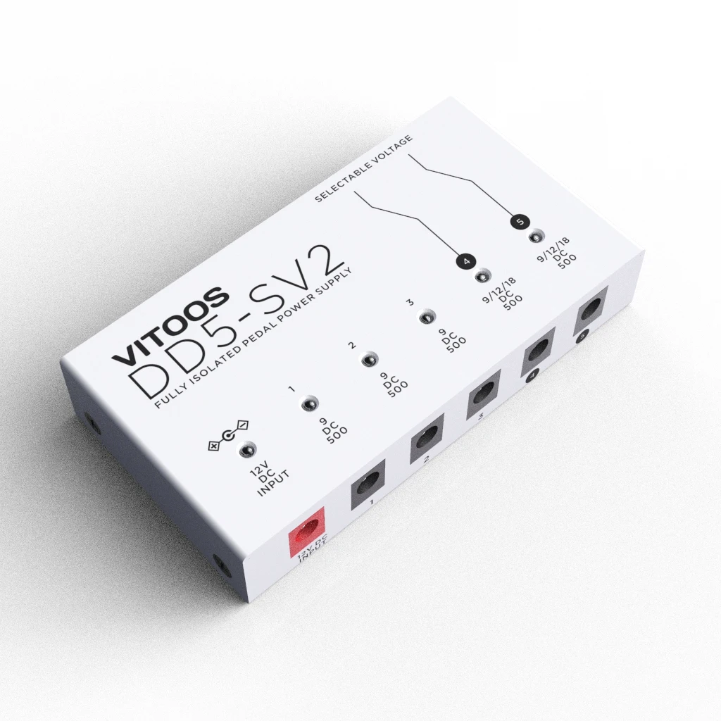 Vitoos DD5 -SV2 pedal power supply fully isolated Filter ripple Noise reduction High - Image 3