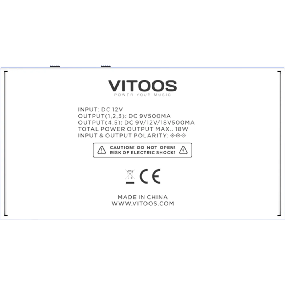 Vitoos DD5 -SV2 pedal power supply fully isolated Filter ripple Noise reduction High - Image 6