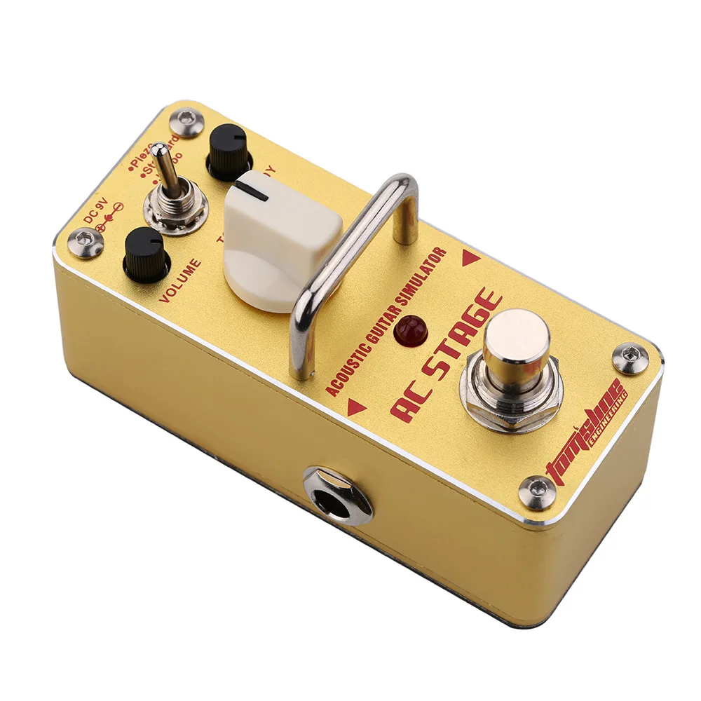 Aroma AAS-3 Acoustic Simulator Mini Size Pedal True Bypass True Bypass Footswitch - Image 6