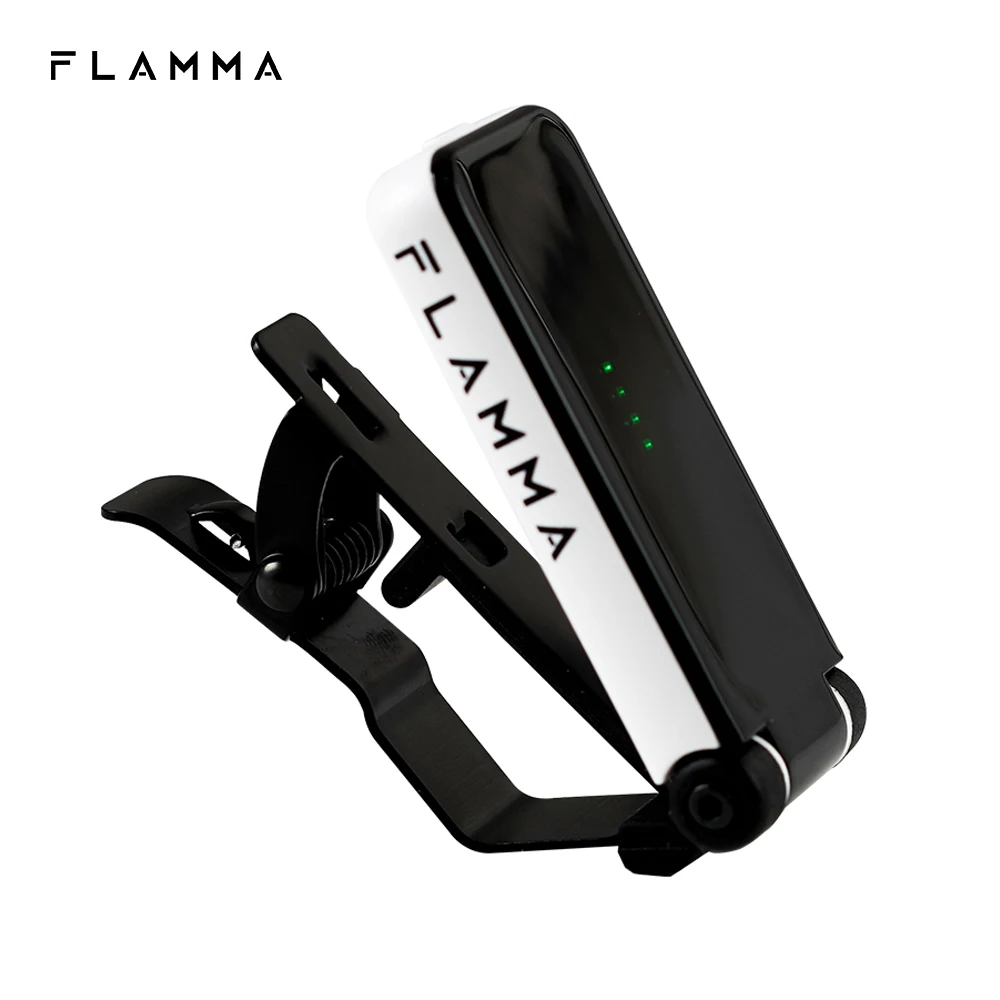 Flamma FT01 Clip-on Tuner 360 Degree Rotatable Acoustic Bass Ukeleles Accessaries