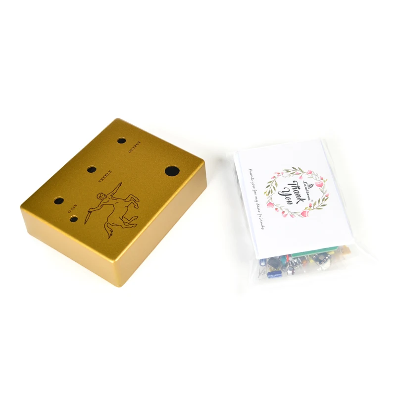 LANDTONE DIY Klon Centaur Overdrive Guitar Pedal All Kits With 1590BB Aluminum Enclosure Box G01