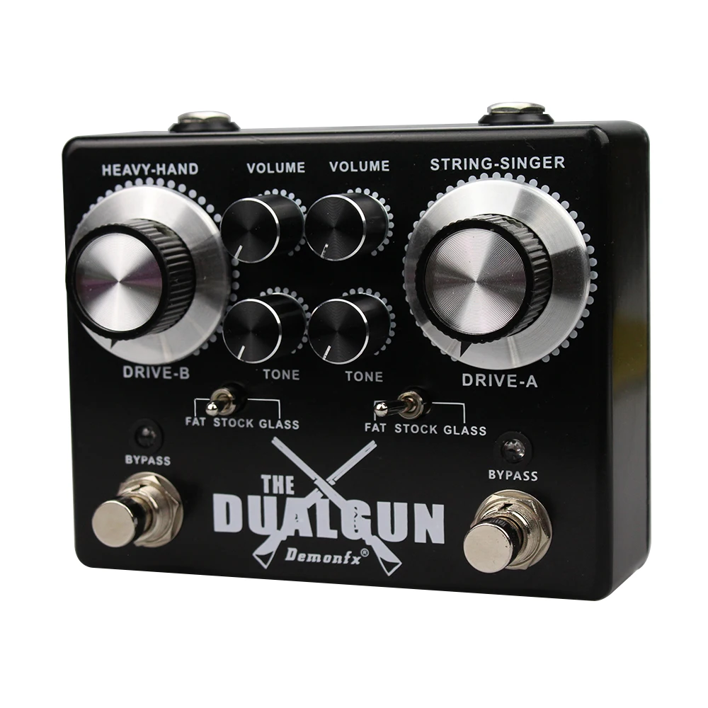 New Demonfx High quality DUALGUN Pedal Overdriver Distortion Boost True Bypass Pedal