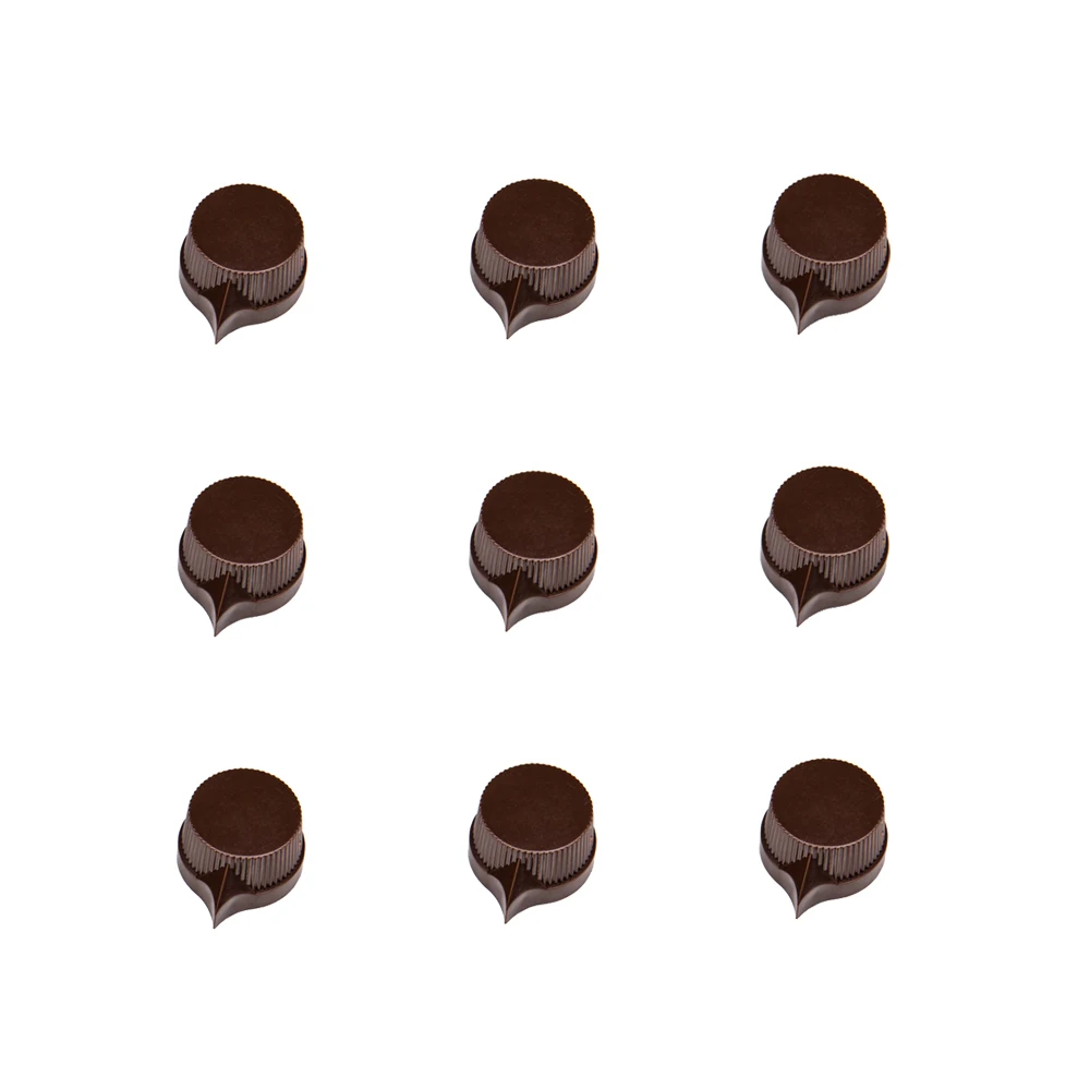 30x LANDTONE Guitar Pedal Knobs Potentiometer Brown Knob for Bass Guitar Effect Pedal Parts