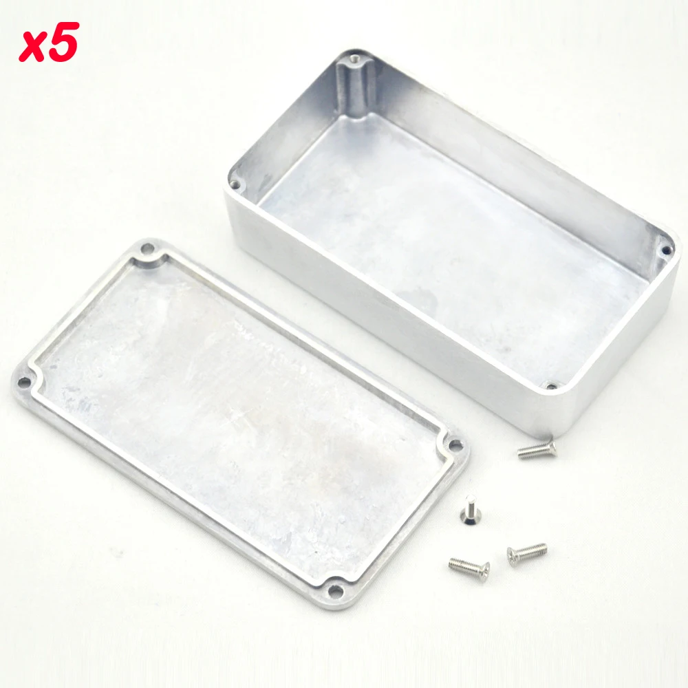 5 X 1590B/ Style Aluminum Stomp Box for DIY Guitar Pedal Kit LANDTONE