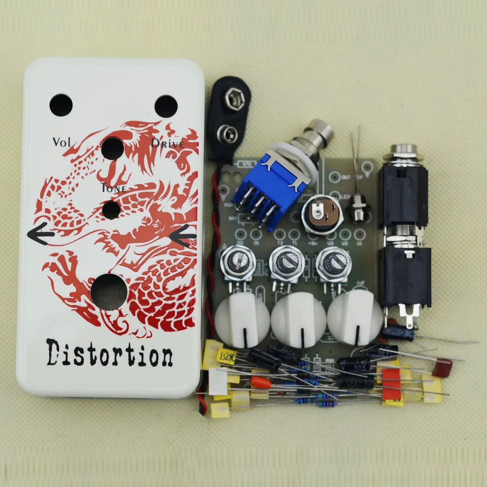 DIY Distortion Guitar Pedal Kits With 1590B Paint Dragon Box(DS-2)