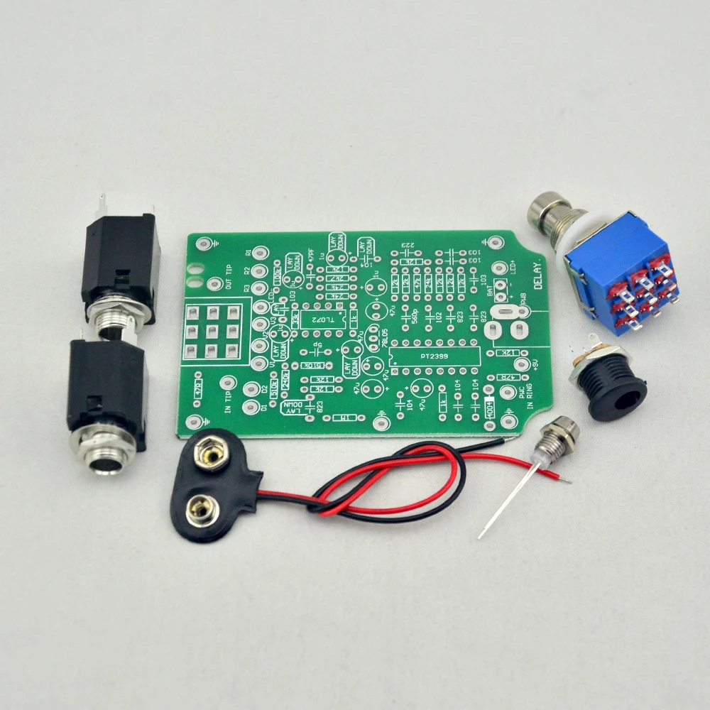 New LANDTONE Delay Guitar Pedal kits PCB and 3PDT 9 PIN Foot Switch and More