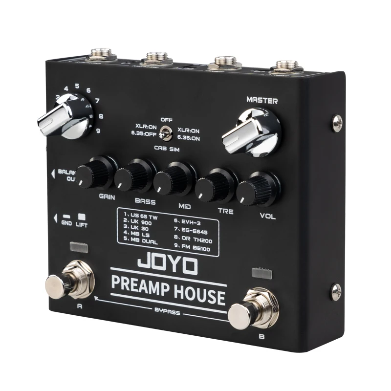 Joyo R-18 Home Studio Distortion Fx Processor Digital Preamp Pedal W 18 Preset - Image 4