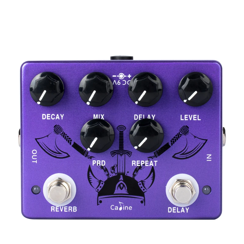 Caline CP-80 Ragnarok Reverb Delay Pedal Accessories Dual Pedal