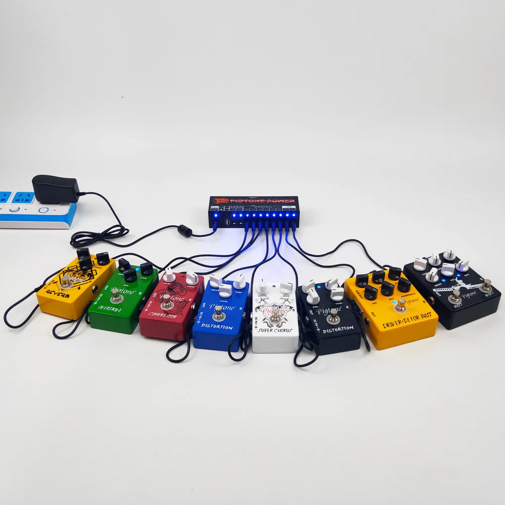 Pigtone PD-02 Pedal Power Supply 10 Way Output Power USB Charge - Image 4
