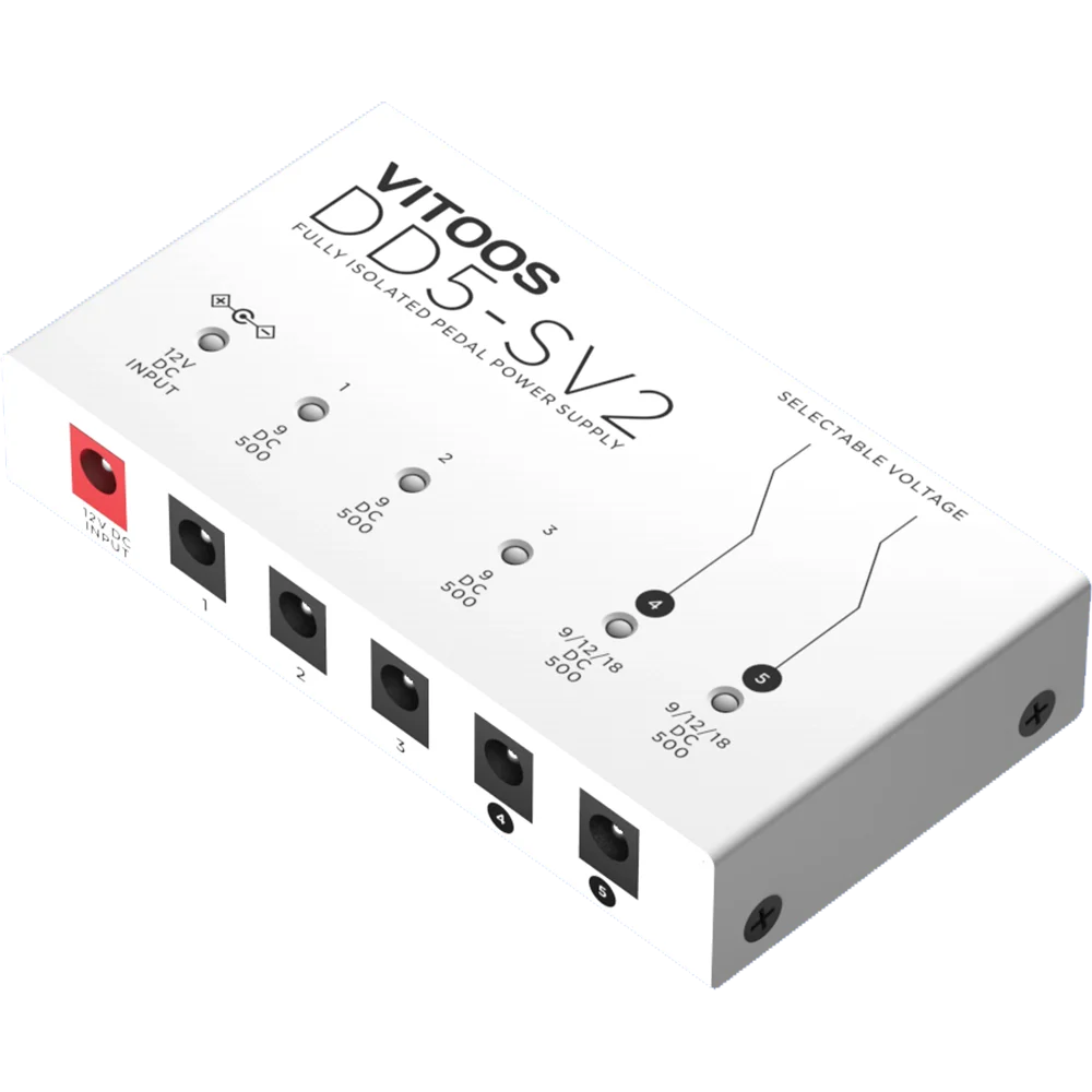 Vitoos DD5 -SV2 pedal power supply fully isolated Filter ripple Noise reduction High - Image 7