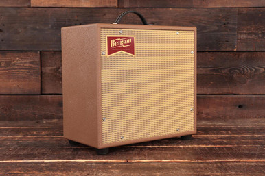 Benson Vinny Reverb 5W 1X10 Valve Amp Combo in Brown with Wheat Grille - Image 4