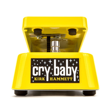 Jim Dunlop Kirk Hammett Signature Cry Baby Wah Pedal in Yellow Sparkle - Image 4