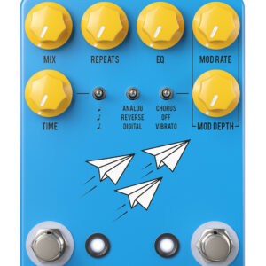 JHS Pedals Flight Delay Pedal With Tap Tempo in Blue - Image 4