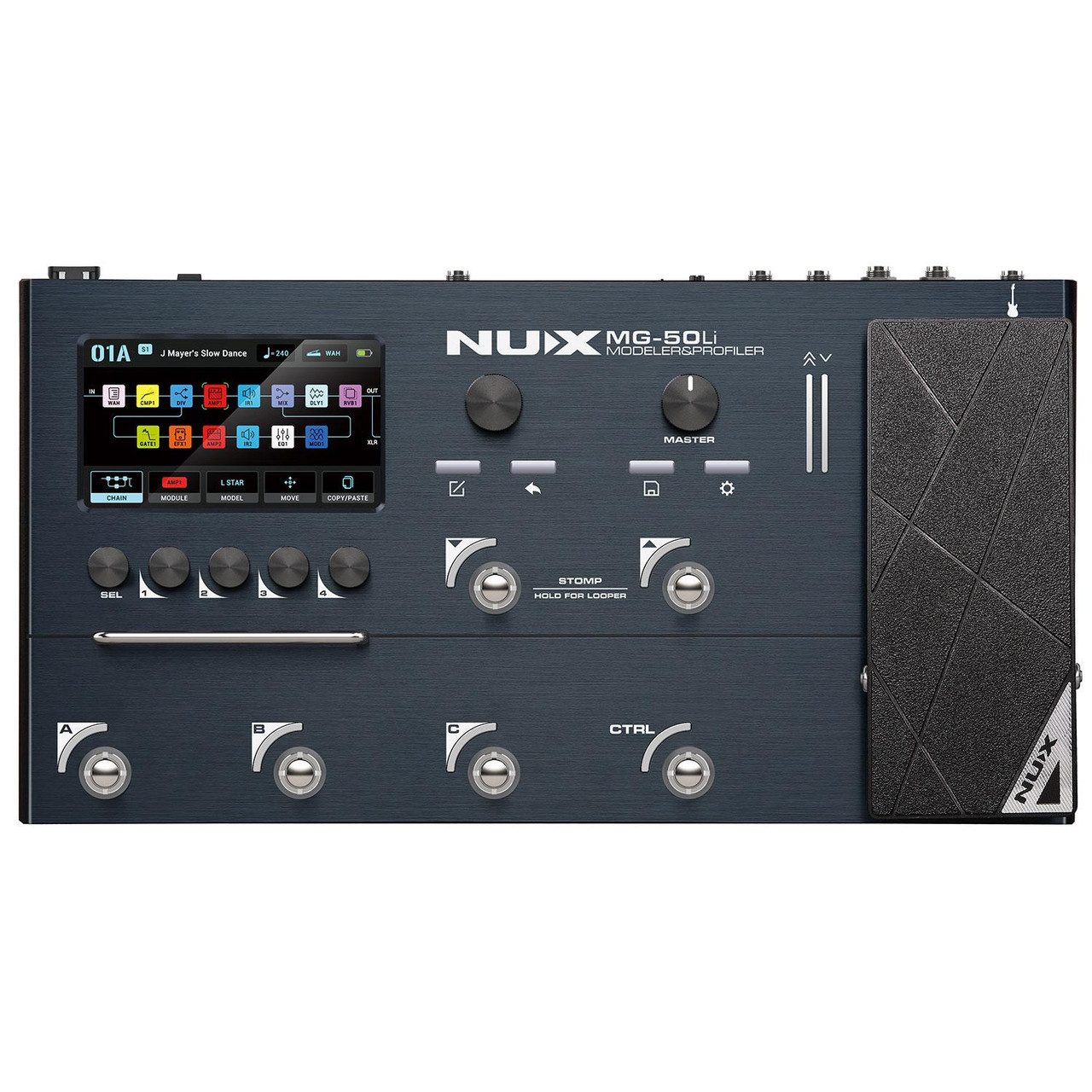 Nux MG-50Li Guitar & Bass Multi-FX Processor and Profiler with Built in Rechargable Battery - Image 3
