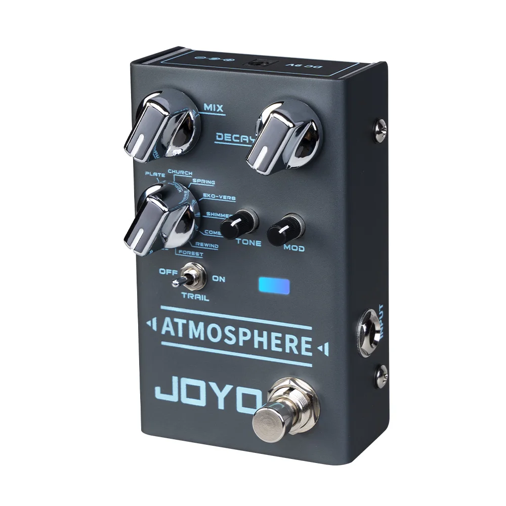 Joyo R-14 Reverb Pedal 9 Digital Reverb Types Modulation Trail Function