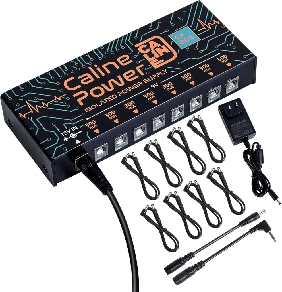 Caline CP-205 Truly Isolated Power Supply Transparent DC Multi Power Supply 8 Outputs For Guitar Effect Pedal