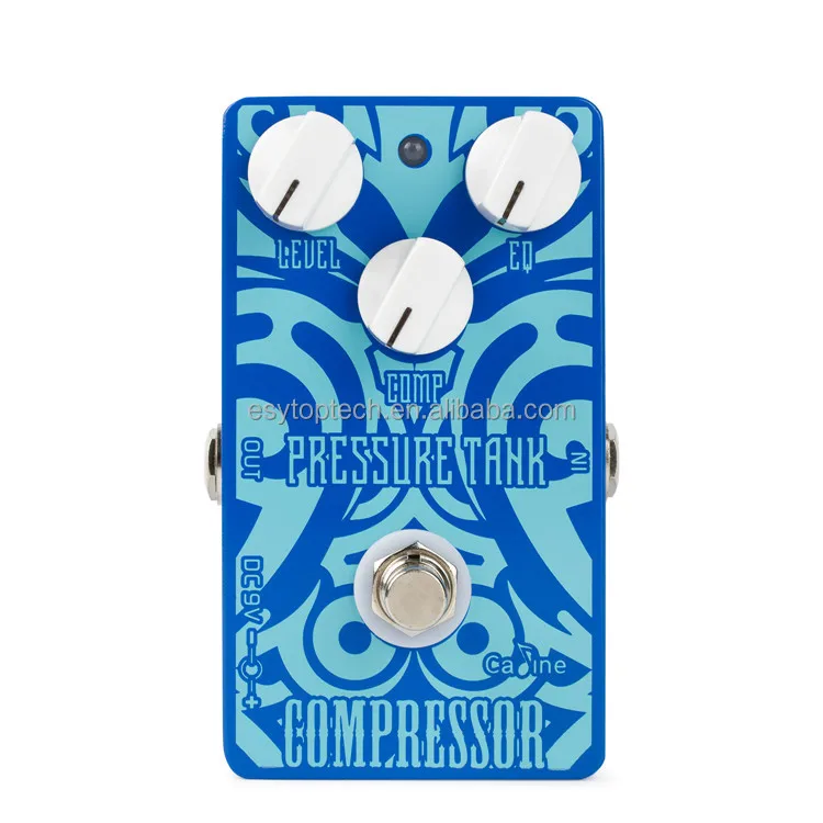 Caline CP-47 Pressure Tank Compressor Guitar Effect Pedal True Bypass Aluminum Alloy Blue 9V DC CE RoHS Certified