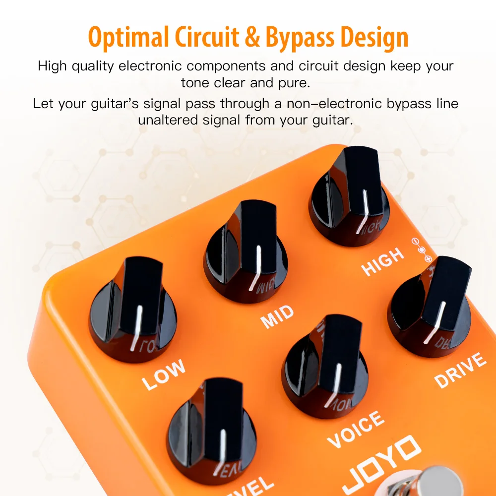 Joyo JF-22 OXFORD SOUND Distortion Pedal Classic 70 s British Rock Distortion Sound - Image 6