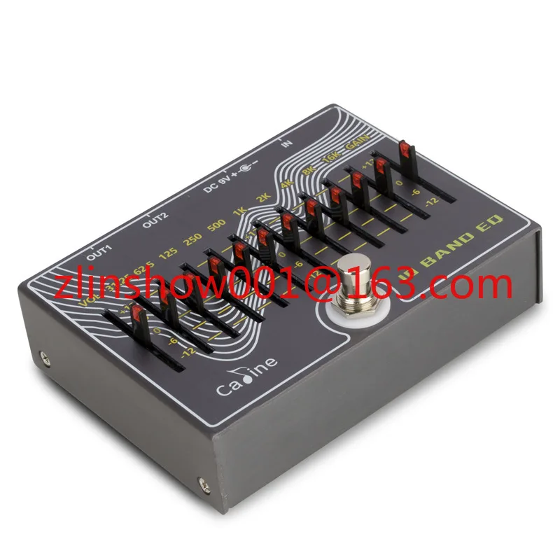 Caline CP-81 10 Band EQ Guitar Effects Pedal with Volume