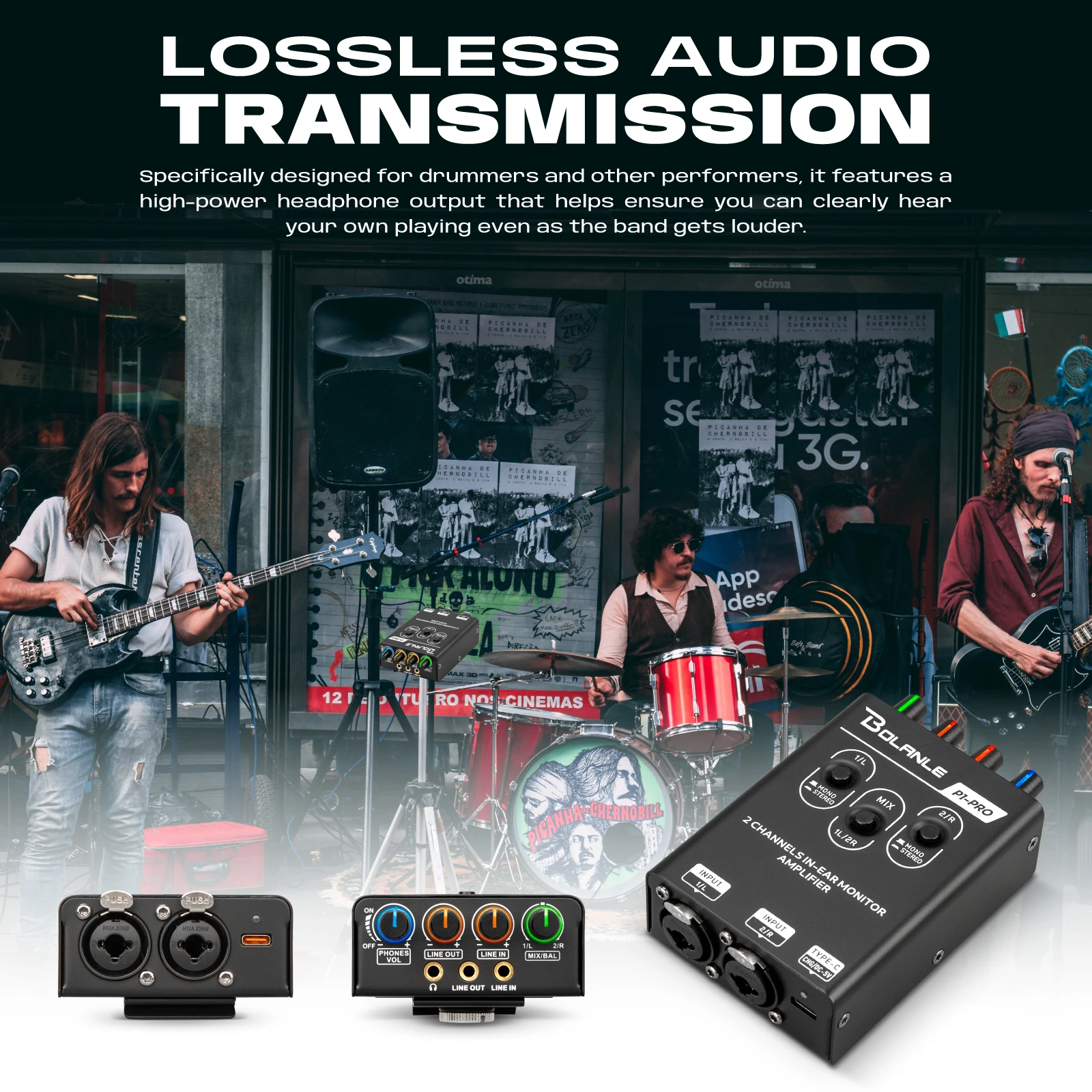 Bolanle P1 PRO Type-C multi-functional mixer dual channel stereo in ear personal - Image 7