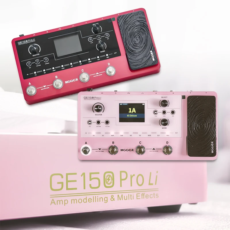 Mooer GE150 Pro Li Multi Pedal MNRS Modeling 200 Presets IR Loader